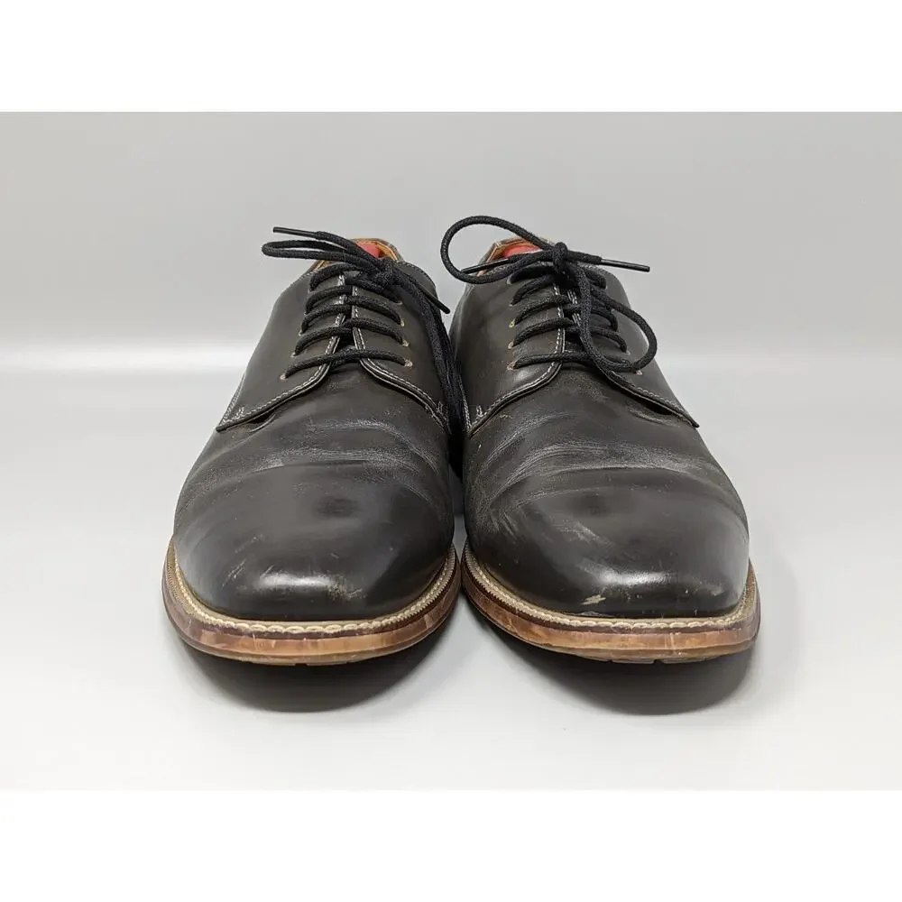 Joseph Abboud Thornton Men's Leather Plain Toe Oxford Shoes 414705 Size 10.5D